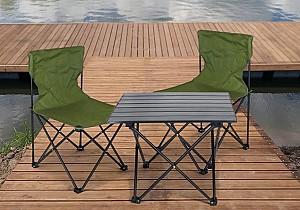 Set mobila de gradina Enero Camp 1078199 Green/Black