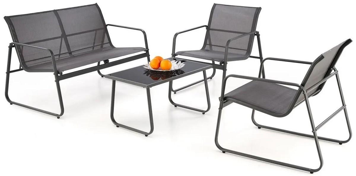 Set mobila de gradina Halmar Conor Gri