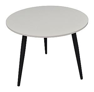 Set de masa si scaune Evelin DT 404-3B + 3 scaune YTC-064 B / BLU-14 (Dark Grey)