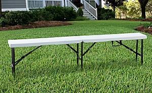 Scaun terasa Kingfisher Astano 180x43x25cm White