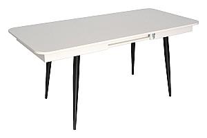 Set de masa si scaune Evelin DT 432-1R B + 4 scaune QT-227 B / UF885-13 (Light Grey) / UF885-15 (Dark Grey)