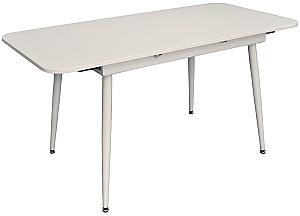 Set de masa si scaune Evelin DT 531R Wh  + 4 scaune YTC-064 Wh / UF910-01 (Light Beige)