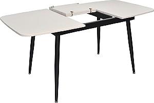 Set de masa si scaune Evelin DT 532R B + 4 scaune YTC-055 B / BLU-14 (Dark Grey)