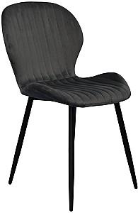 Set de masa si scaune Evelin DT 532R B + 6 scaune YTC-064 B / BLU-14  (Dark Grey)