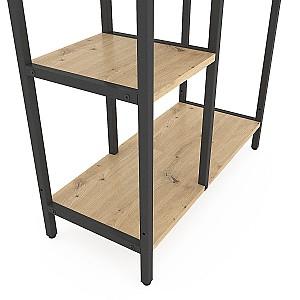 Etajera Nex Loft Cascade Antracit (Gri)/Stejar Artisan (Bej)