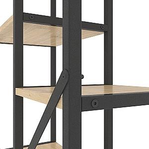Etajera Nex Loft Cascade 7 Antracit (Gri)/Stejar Artisan (Bej)