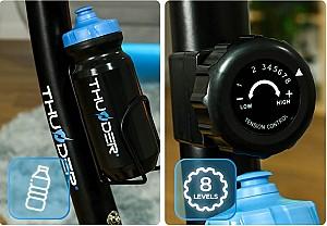 Bicicleta fitness Thunder Micrus Black/Blue
