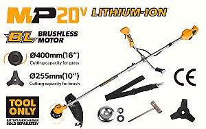 Trimmer de tuns iarbă Tolsen 40V Li-Ion MP20V Brushless