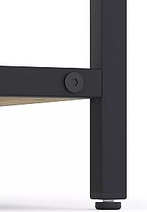 Etajera Nex Loft Antracit (Gri)/Stejar Artisan (Maro) 4 rafturi