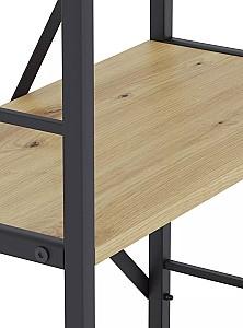 Etajera Nex Loft Antracit (Gri)/Stejar Artisan (Maro) 5 rafturi