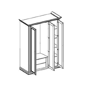 Set dormitor Yasen White D Silver Pine