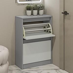 Dulap pentru incaltaminte PS AY-60/2 Gri / Gri Deschis