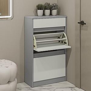 Dulap pentru incaltaminte PS AY-60/2-1 Gri / Gri Deschis