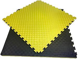 Saltea sportivă VLM Puzzle 1x1 m Black/Yellow