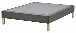 Pat IKEA Lyngor/Burfjord cu picioare 160x200 Gri Inchis