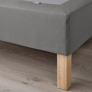 Pat IKEA Lyngor/Burfjord cu picioare 160x200 Gri Inchis