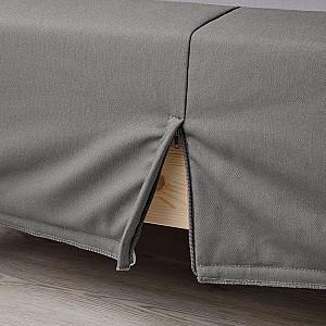 Pat IKEA Lyngor/Burfjord cu picioare 160x200 Gri Inchis