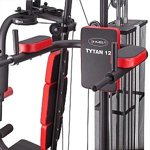 Aparat fitness multifunctional HMS Tytan 12 Black/Red