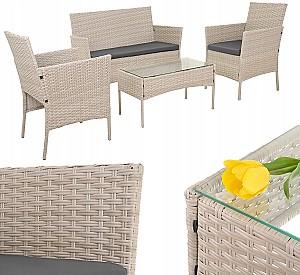 Set mobila de gradina Gardlov 26909 Bej/Gri