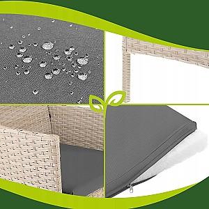 Set mobila de gradina Gardlov 26909 Bej/Gri