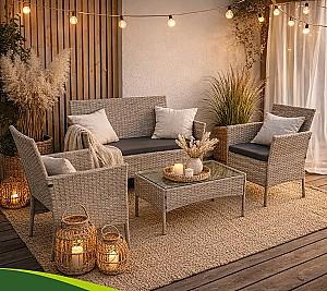 Set mobila de gradina Gardlov 26909 Bej/Gri
