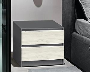 Noptiera Modern Komfi 48cm Slate Gray/Craft Oak White