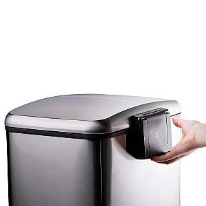 Cos de gunoi Dirt-Devil Pedal Bin 2x12 L Soft Close Silver