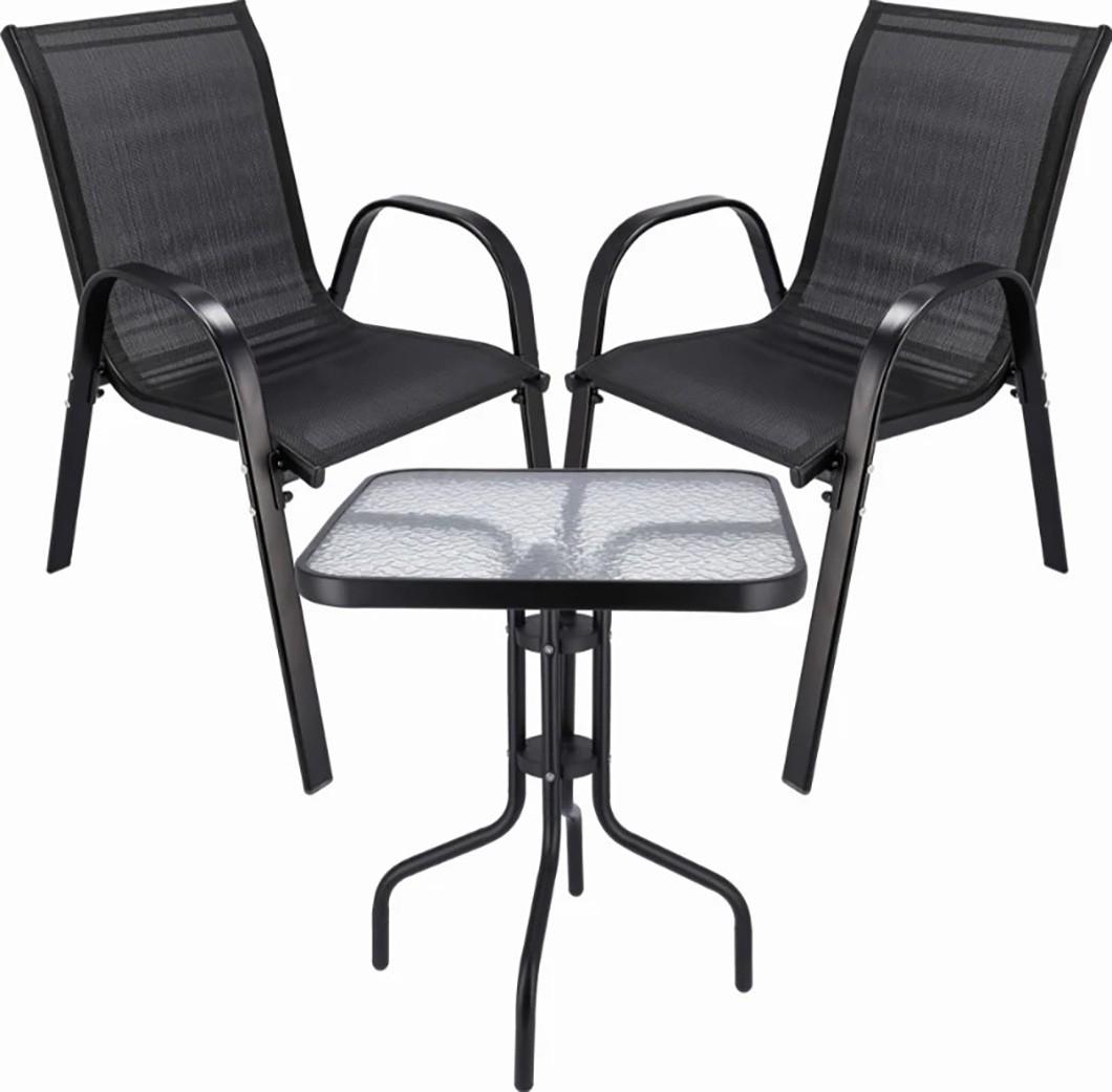 Set mobila de gradina Jumi Fiesta OM-967977 Negru
