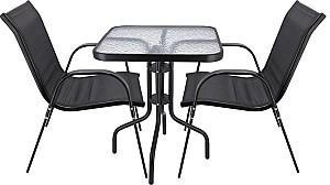 Set mobila de gradina Jumi Fiesta OM-967977 Negru