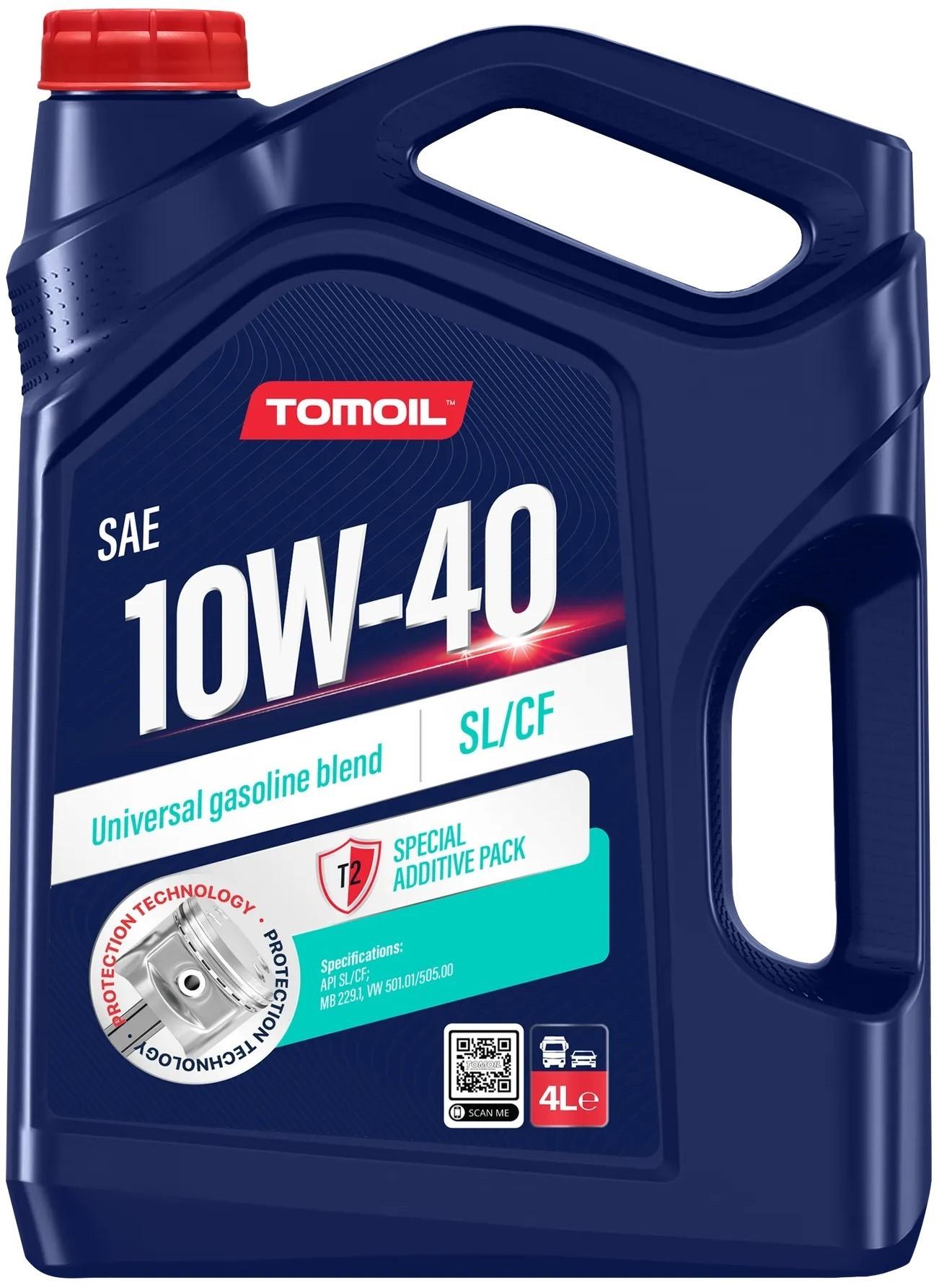 Ulei motor Tomoil 10W-40 SL/CF 4 L