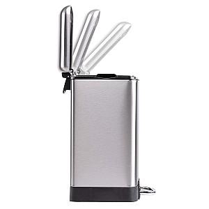 Cos de gunoi Dirt-Devil Pedal Bin 6 L Soft Close Silver