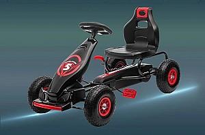 Kart cu pedale HomCom 370-256V00RD Red/Black