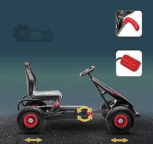 Kart cu pedale HomCom 370-256V00RD Red/Black