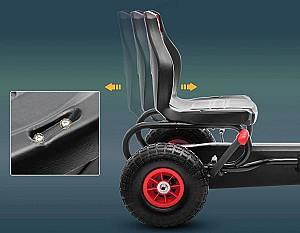 Kart cu pedale HomCom 370-256V00RD Red/Black