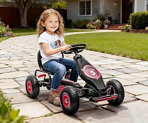 Kart cu pedale HomCom 370-256V00RD Red/Black