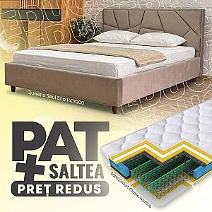 Pat Queens Seul Eco 140x200 + Saltea Salt Confort Clasic 140x200