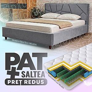 Pat Queens Seul Eco 180x200 + Saltea Salt Confort Lux 180x200
