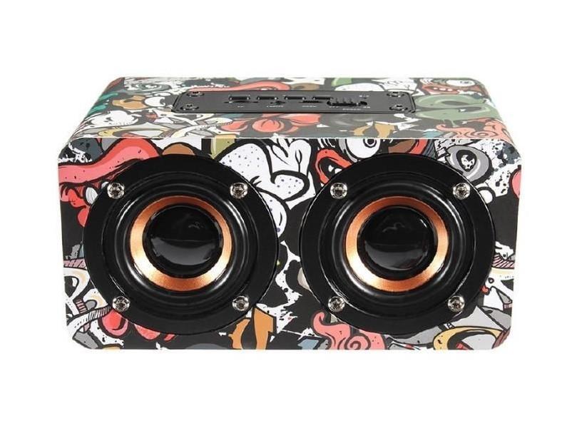 Boxa portabila HELMET Super Bass W5 Graffiti