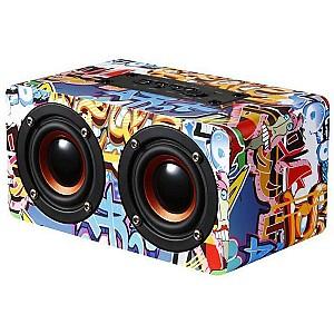 Boxa portabila HELMET Super Bass W5 Graffiti