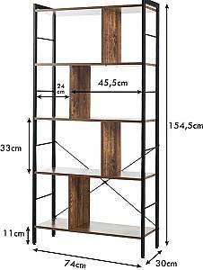 Etajera Costway HW63533 Brown