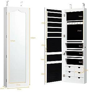 Oglindă Costway HW63090WH White