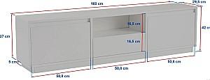Tumba pentru televizor Mirage Meble Vanguard White