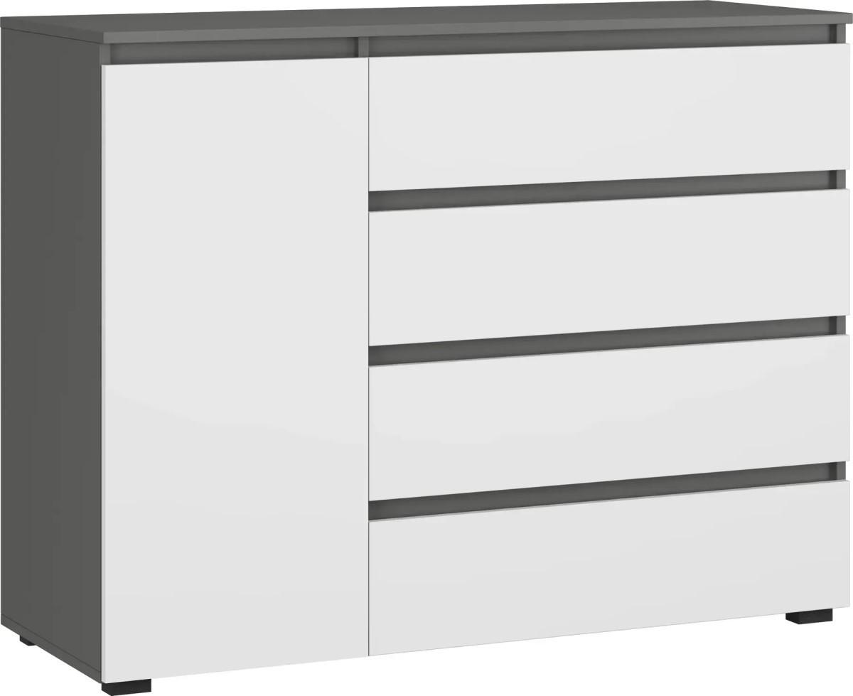 Comoda MG-Plus Grand 1200 1D4S Grafit / Alb