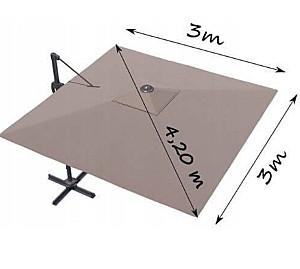 Umbrela Ekspand Roma 420cm Grey