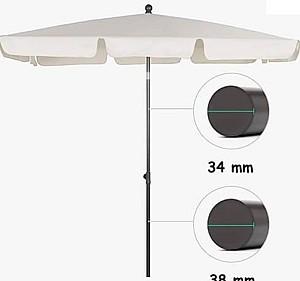 Umbrela Ekspand 125x200cm Gri deschis