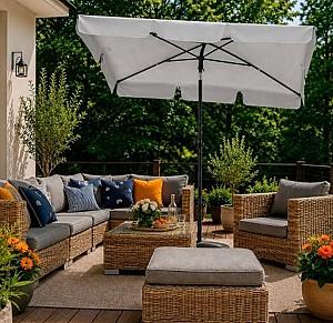 Umbrela Ekspand 125x200cm Gri deschis