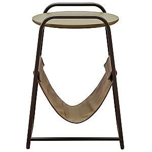 Masuta de cafea, reviste Dogtas OLINDA cu suport pentru reviste Khaki(Verde)