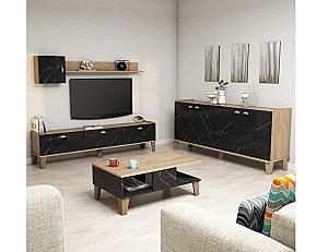 Living Trendy Sumer 2 Stejar(Bej)/Marmura (Negru)