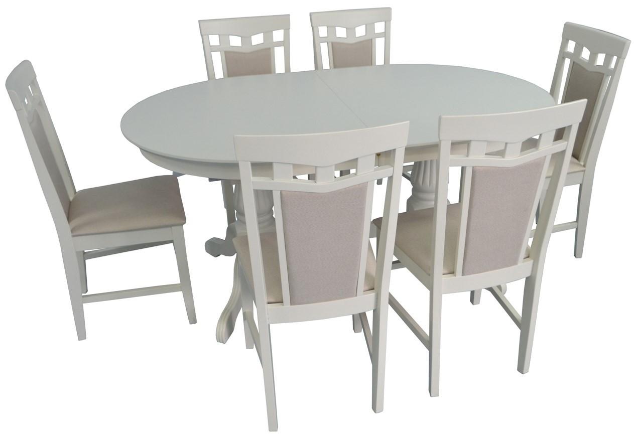 Set de masa si scaune Evelin HV 33 V+Deepa-R Crem Light/NV-1WP (6 scaune)