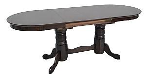 Set de masa si scaune Evelin HV-31N Chocolate + 4 scaune GLORIA Chocolate / Ekea12 Dark Brown